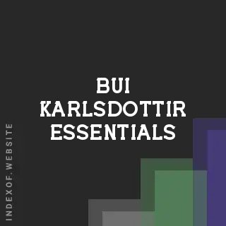 Bui Karlsdottir Essentials | Indexof