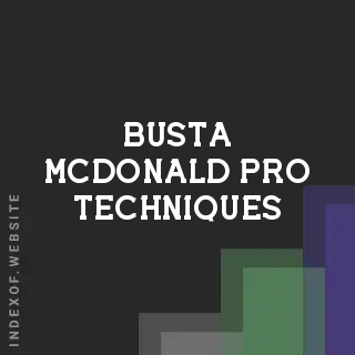 Busta McDonald Pro Techniques | Indexof