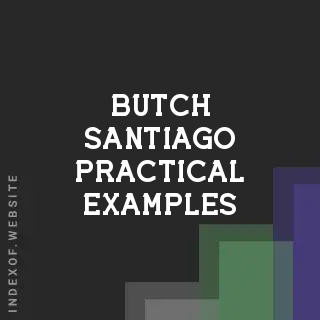 Butch Santiago Practical Examples | Indexof