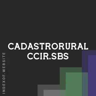 cadastrorural-ccir.sbs by Nadezhda Danilov site -  Indexof
