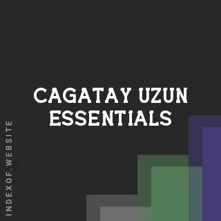 Cagatay Uzun Essentials | Indexof