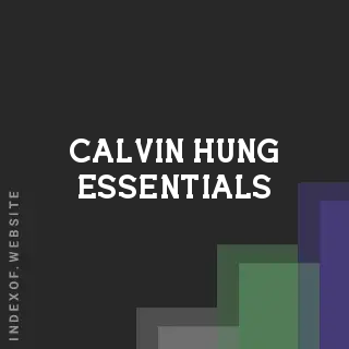 Calvin Hung Essentials | Indexof