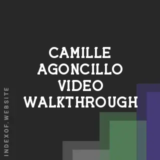 Camille Agoncillo Video Walkthrough | Indexof