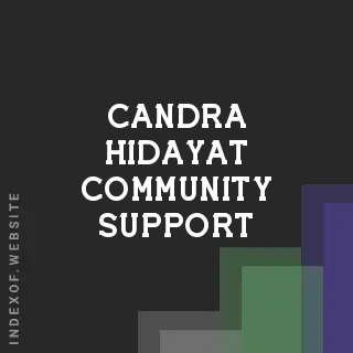 Candra Hidayat Community Support | Indexof