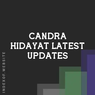 Candra Hidayat Latest Updates | Indexof