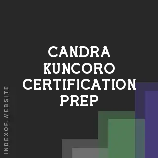 Candra Kuncoro Certification Prep | Indexof