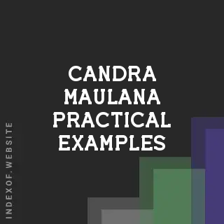Candra Maulana Practical Examples | Indexof