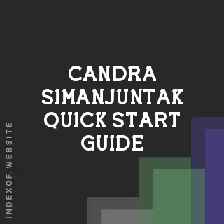 Candra Simanjuntak Quick Start Guide | Indexof