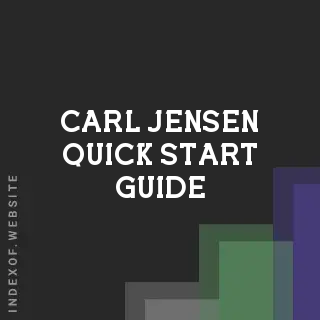 Carl Jensen Quick Start Guide | Indexof