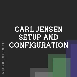 Carl Jensen Setup and Configuration | Indexof