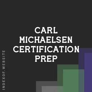 Carl Michaelsen Certification Prep | Indexof