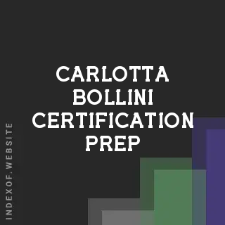 Carlotta Bollini Certification Prep | Indexof