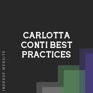 Carlotta Conti Best Practices | Indexof