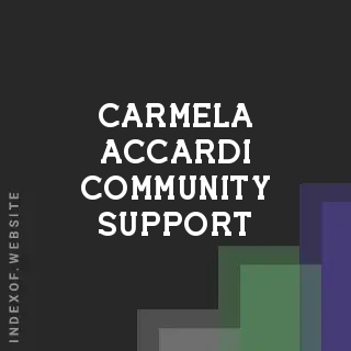 Carmela Accardi Community Support | Indexof
