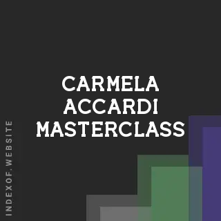 Carmela Accardi Masterclass | Indexof