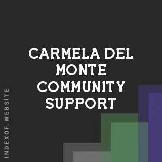 Carmela Del Monte Community Support | Indexof