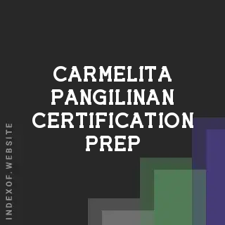 Carmelita Pangilinan Certification Prep | Indexof