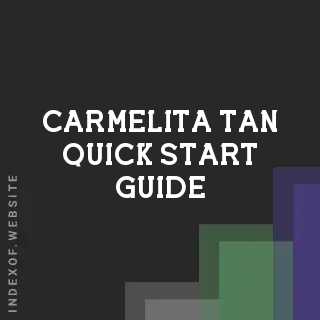 Carmelita Tan Quick Start Guide | Indexof