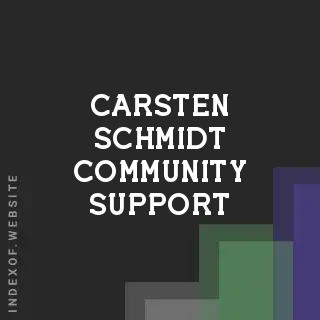 Carsten Schmidt Community Support | Indexof