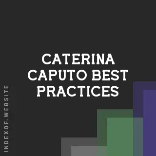 Caterina Caputo Best Practices | Indexof