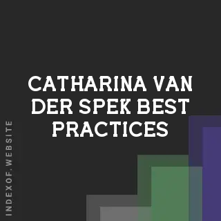 Catharina van der Spek Best Practices | Indexof