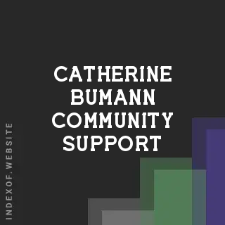 Catherine Bumann Community Support | Indexof