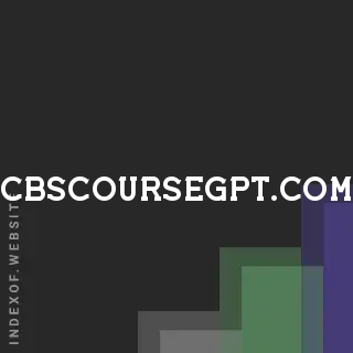 cbscoursegpt.com by Desiree Bryan site -  Indexof