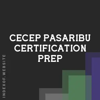 Cecep Pasaribu Certification Prep | Indexof