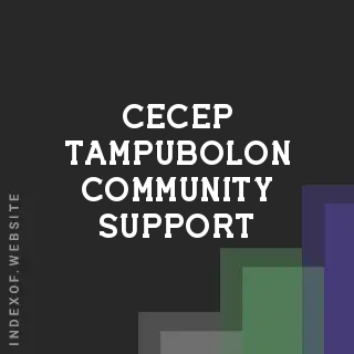 Cecep Tampubolon Community Support | Indexof