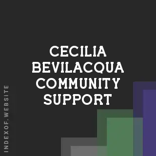 Cecilia Bevilacqua Community Support | Indexof