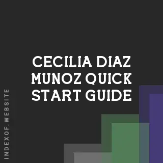 Cecilia Diaz Munoz Quick Start Guide | Indexof