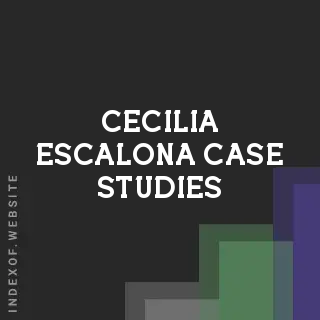 Cecilia Escalona Case Studies | Indexof