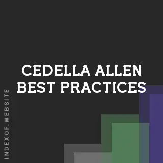 Cedella Allen Best Practices | Indexof
