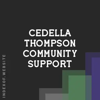 Cedella Thompson Community Support | Indexof