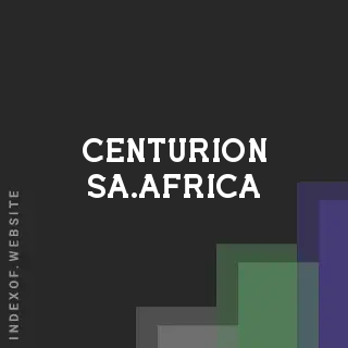 centurion-sa.africa by Jelita Budiman site -  Indexof