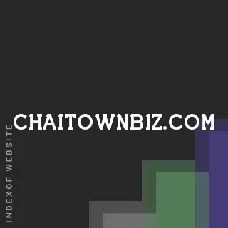 chaitownbiz.com by Hans van Veen site -  Indexof