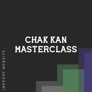 Chak Kan Masterclass | Indexof