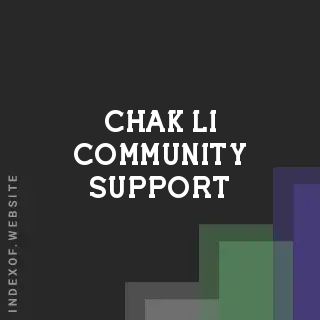 Chak Li Community Support | Indexof