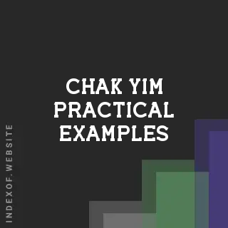 Chak Yim Practical Examples | Indexof