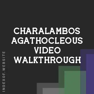Charalambos Agathocleous Video Walkthrough | Indexof