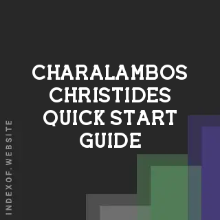 Charalambos Christides Quick Start Guide | Indexof