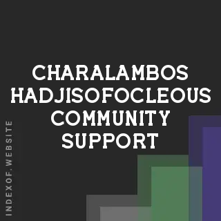 Charalambos Hadjisofocleous Community Support | Indexof