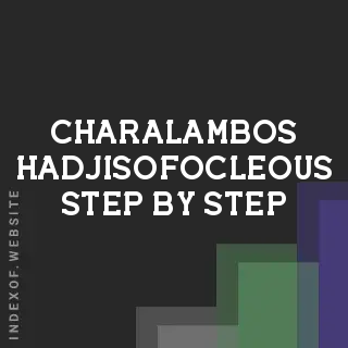 Charalambos Hadjisofocleous Step-by-Step | Indexof