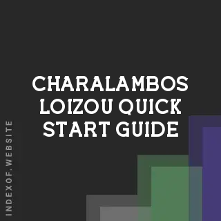 Charalambos Loizou Quick Start Guide | Indexof
