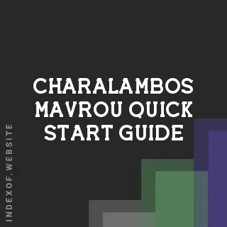 Charalambos Mavrou Quick Start Guide | Indexof
