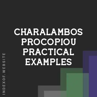 Charalambos Procopiou Practical Examples | Indexof