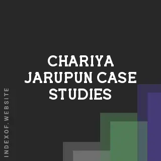 Chariya Jarupun Case Studies | Indexof