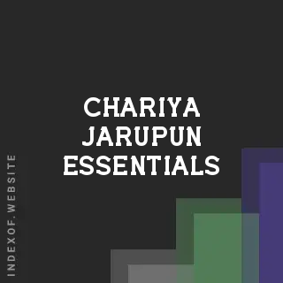 Chariya Jarupun Essentials | Indexof