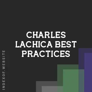 Charles Lachica Best Practices | Indexof