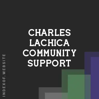 Charles Lachica Community Support | Indexof